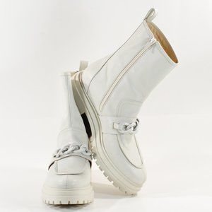 NAPOLEONI  Genuine Leather Combat Chain Boots NWT